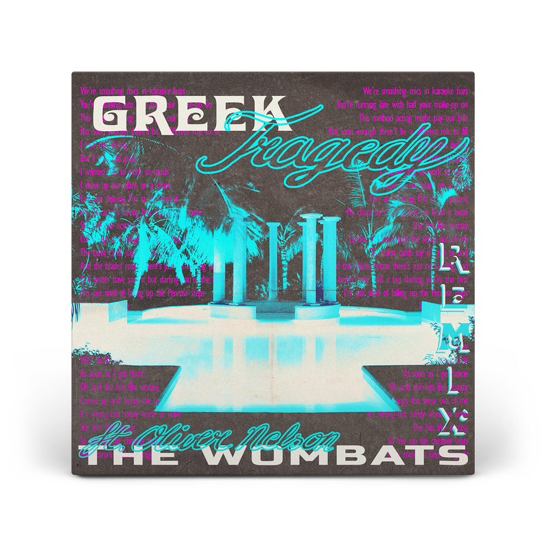 THE WOMBATS FT. OLIVER NELSON GREEK TRAGEDY REMIX COVER ART REDESIGN SINGLE